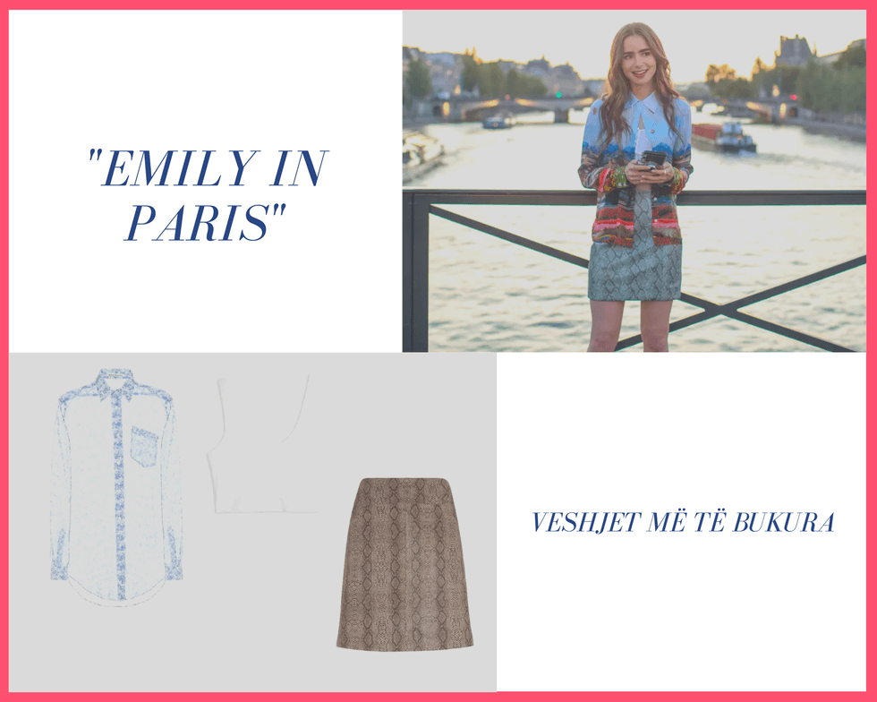 Pink Tropical Girl Portrait Fashion Photo Collage 5