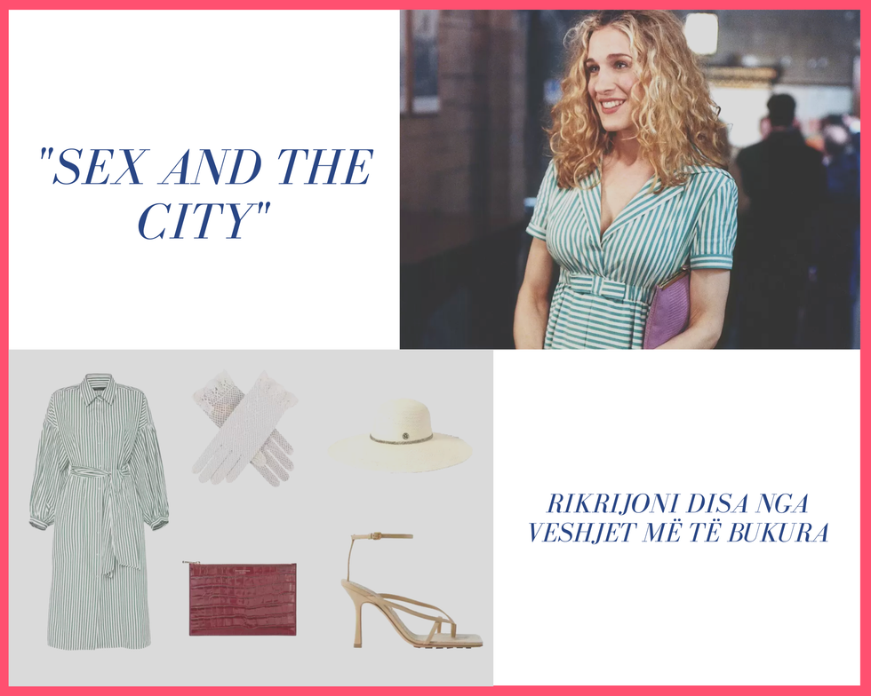 Pink Tropical Girl Portrait Fashion Photo Collage 5