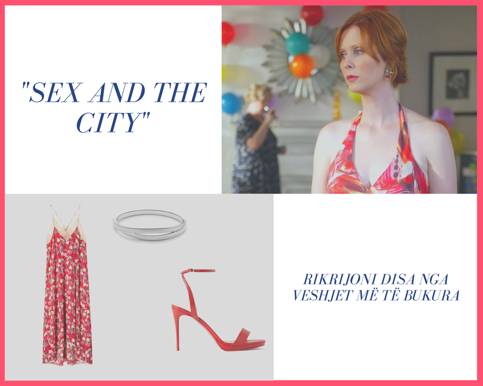 Pink Tropical Girl Portrait Fashion Photo Collage 6