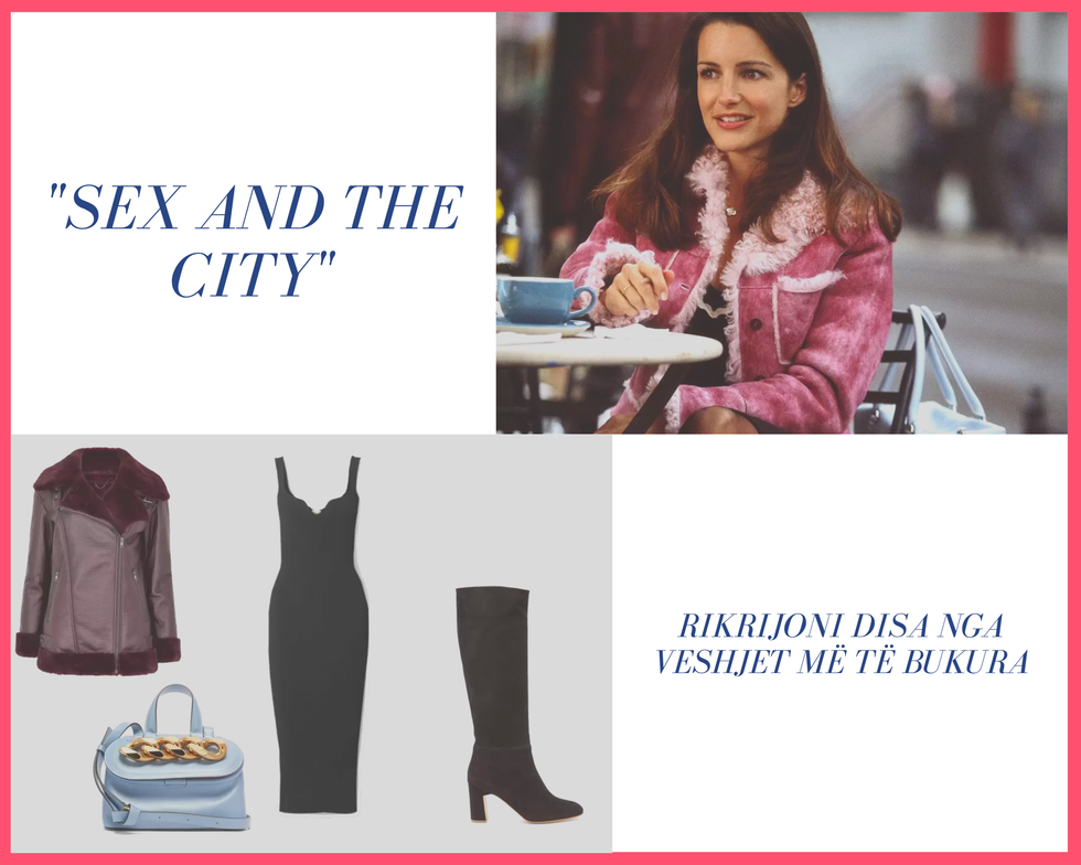 Pink Tropical Girl Portrait Fashion Photo Collage 7