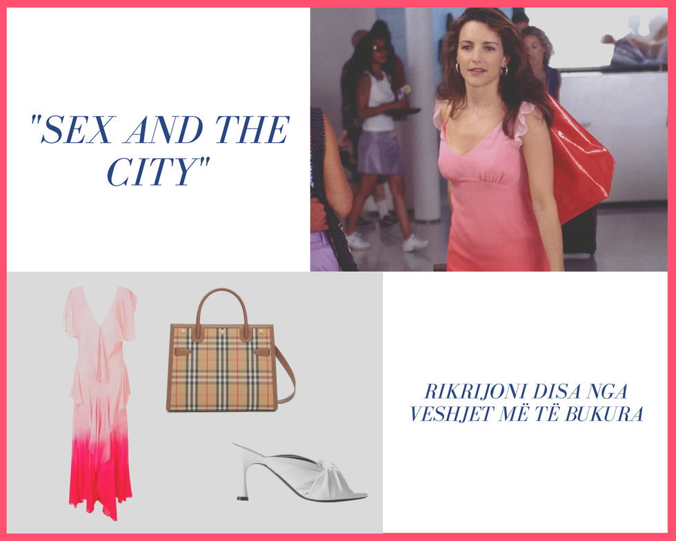 Pink Tropical Girl Portrait Fashion Photo Collage