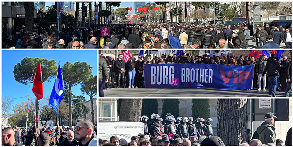 portesta ne shqiperi