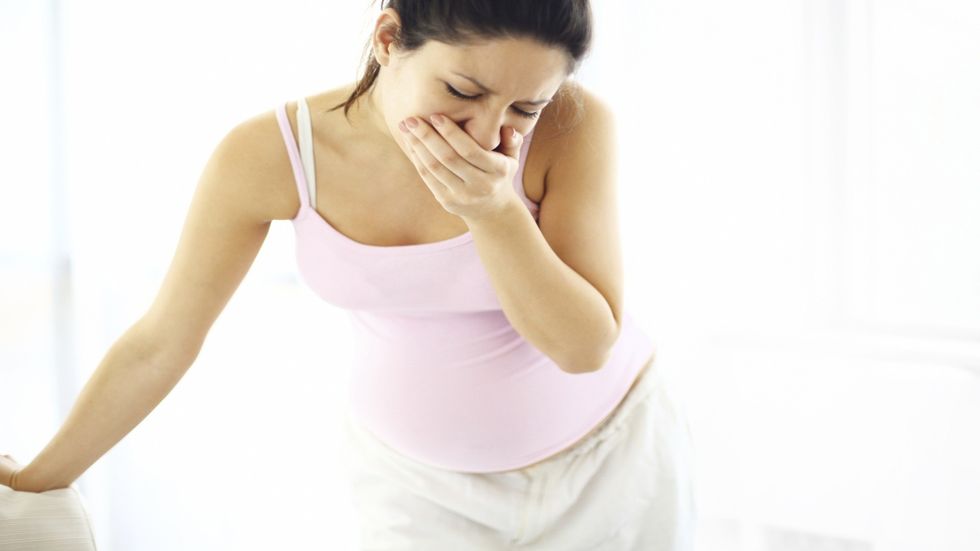 Pregnant woman morning sickness