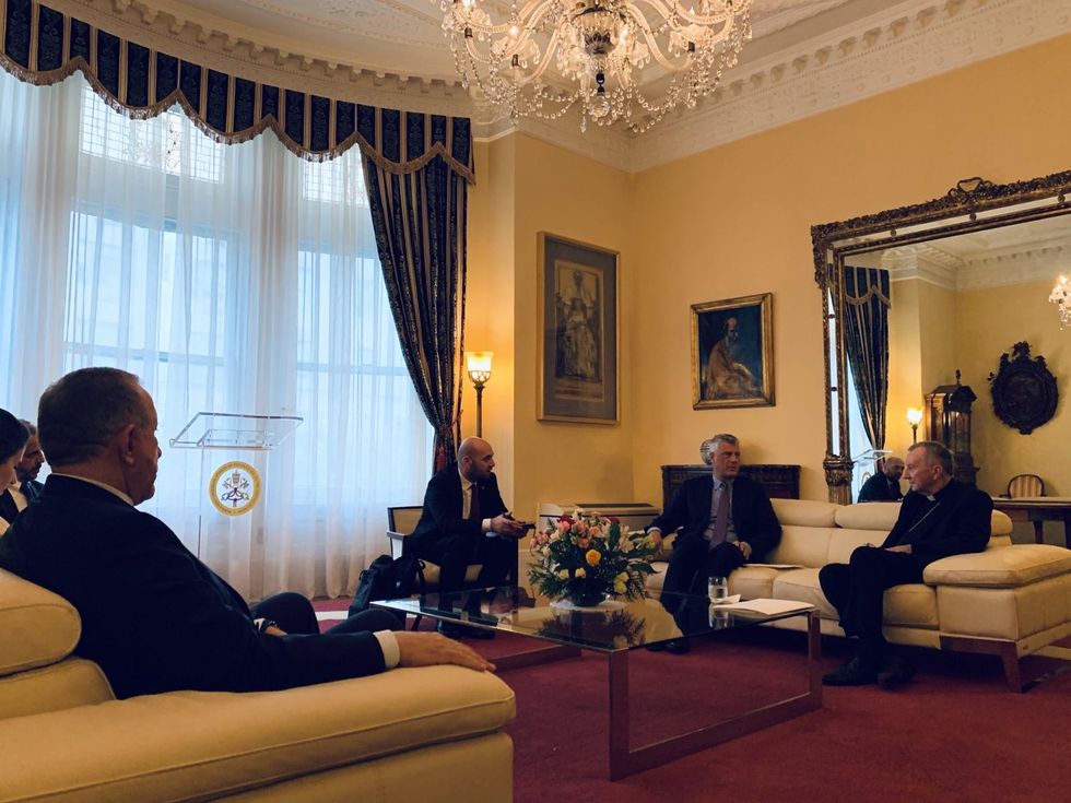 Presidenti Thaçi kërkon njohjen e Kosovës nga Selia e Shenjtë 2