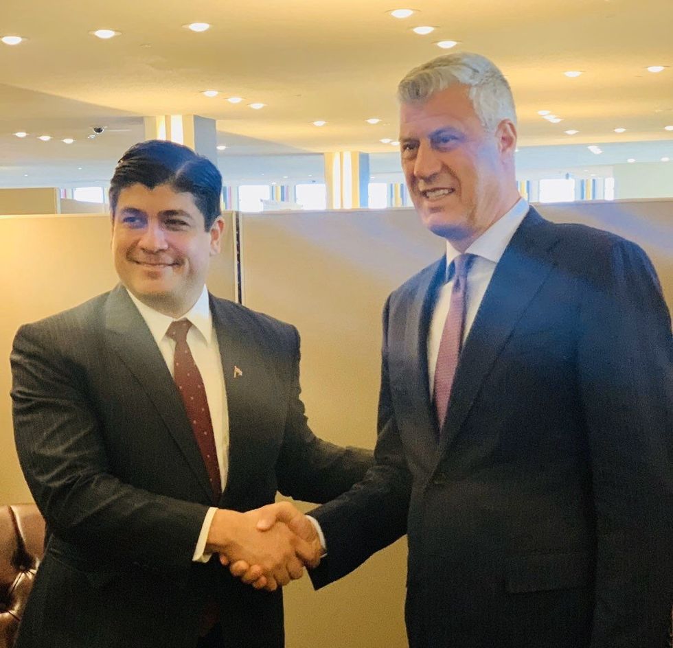 Presidenti Thaçi takoi Presidentin Quesada të Kostarikës 2 e1569353189591