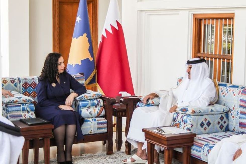 Presidentja Osmani takoi Emirin e Katarit Jemi te perkushtuar te thellojme raportet ndershteterore 1