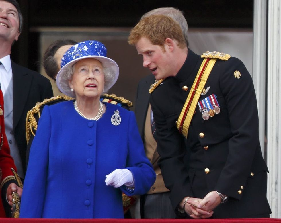 Prince Harry Queen Elizabeth II Pictures