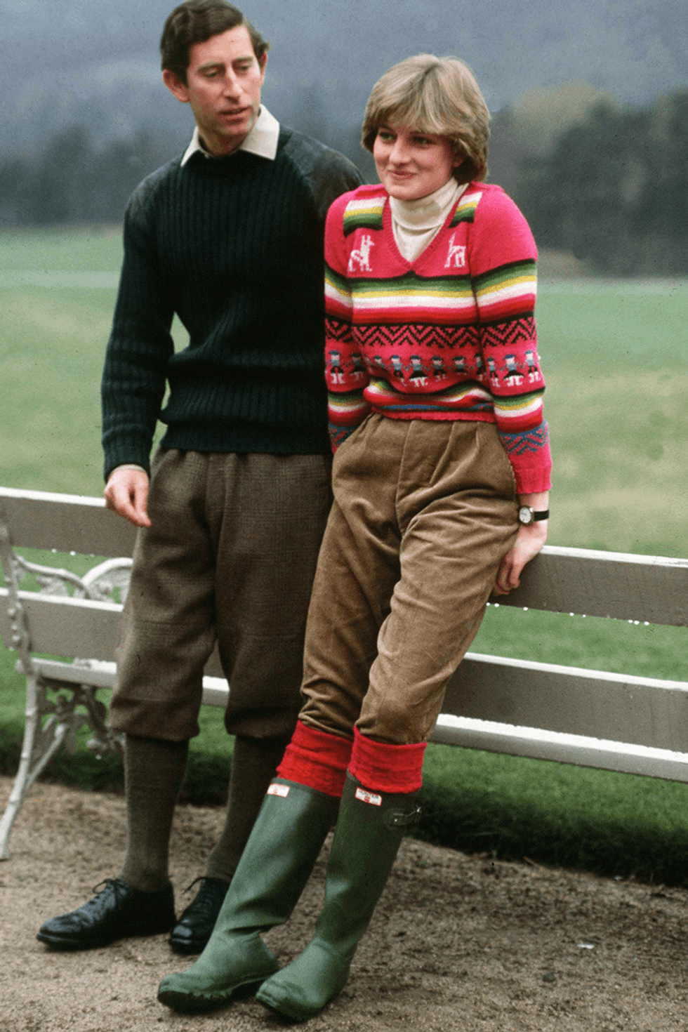 princess diana fashion before royalty honeymoon sweater and welli 1610123813