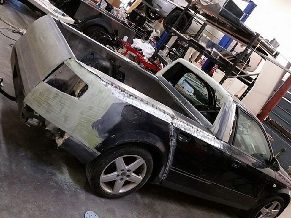 Pronari krijoi hapësirën për bartjen e mallrave në makinën Audi foto 5