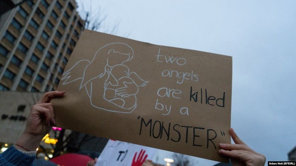 Protesta në Prishtinë pas vrasjes së Hamide Magashit.