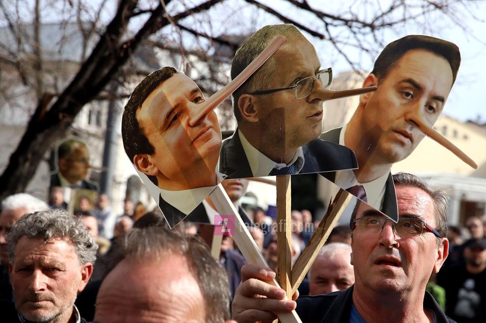 Proteste e PSD se kunder Marreveshjes se Ohrit foto Ridvan Slivova 22