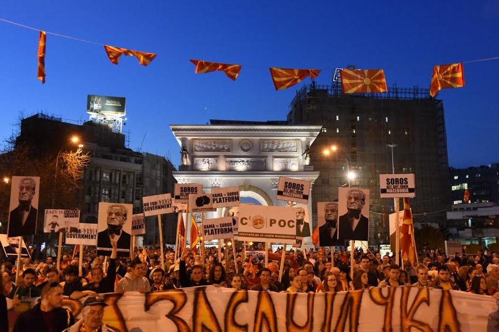 Protestuesit maqedonas me parulla 4