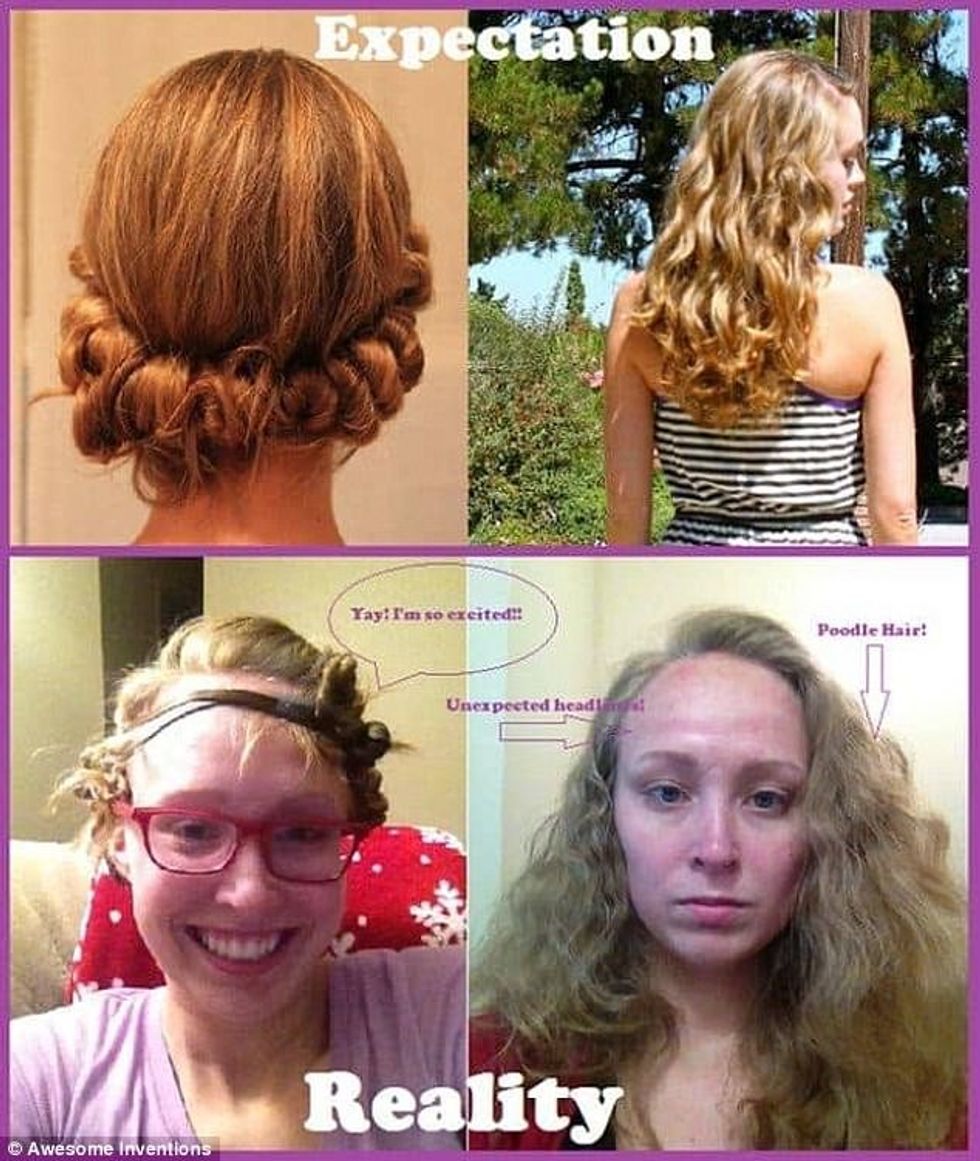 Provuan këshillat prej internetit për të rregulluar flokët rezultatet nuk ishin aspak te kenaqshme foto 4