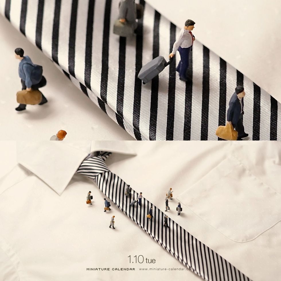 Punime të mahnitshme me gjëra të përditshme dhe figura të vogla foto 2