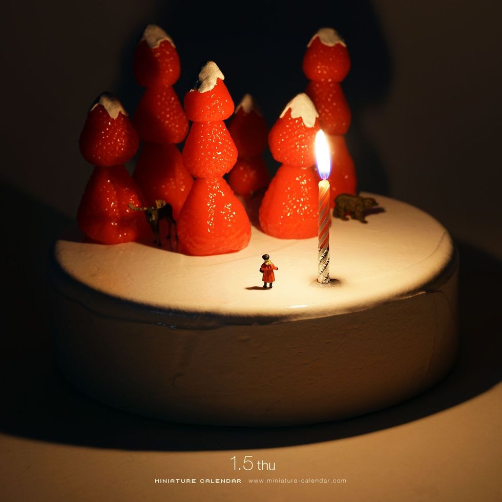 Punime të mahnitshme me gjëra të përditshme dhe figura të vogla foto 7