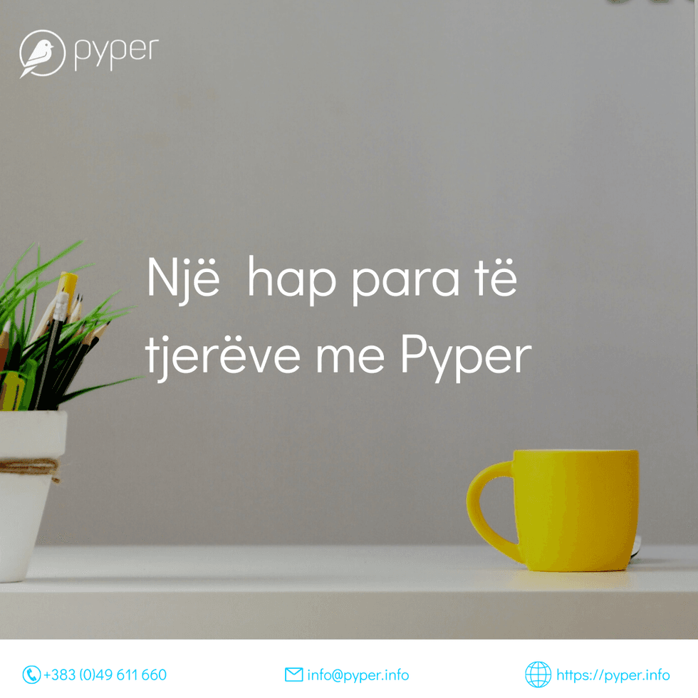 Pyper in text image Telegrafi