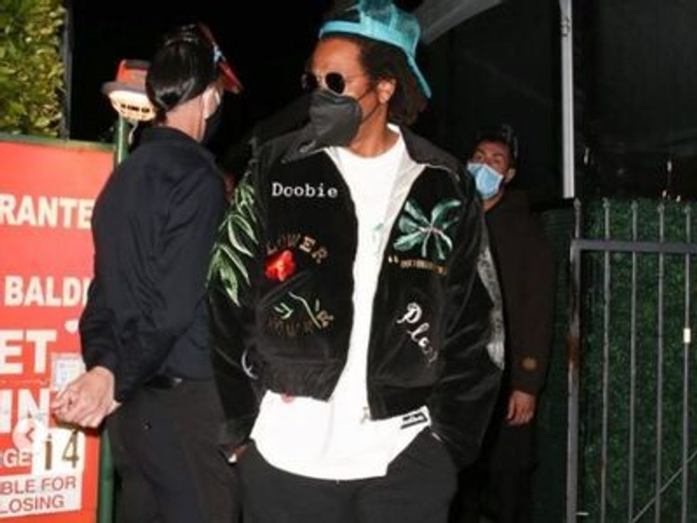 Rapper Jay Z seen in T shirt with Kenyan mosque design