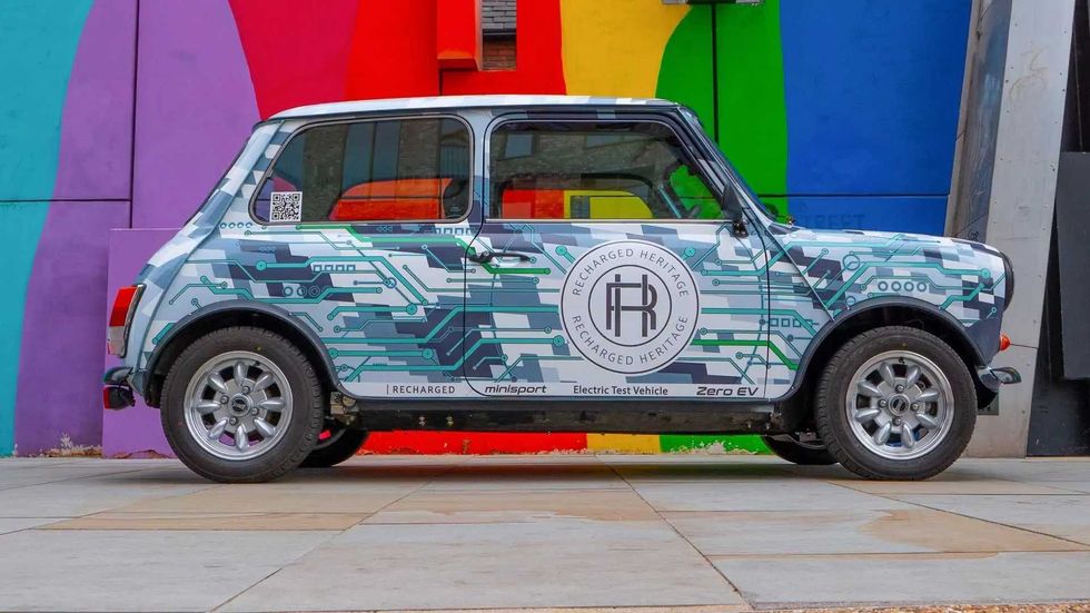 recharged heritage mini recharged classic mini ev conversion