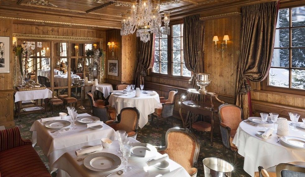 restaurant airelles courchevel