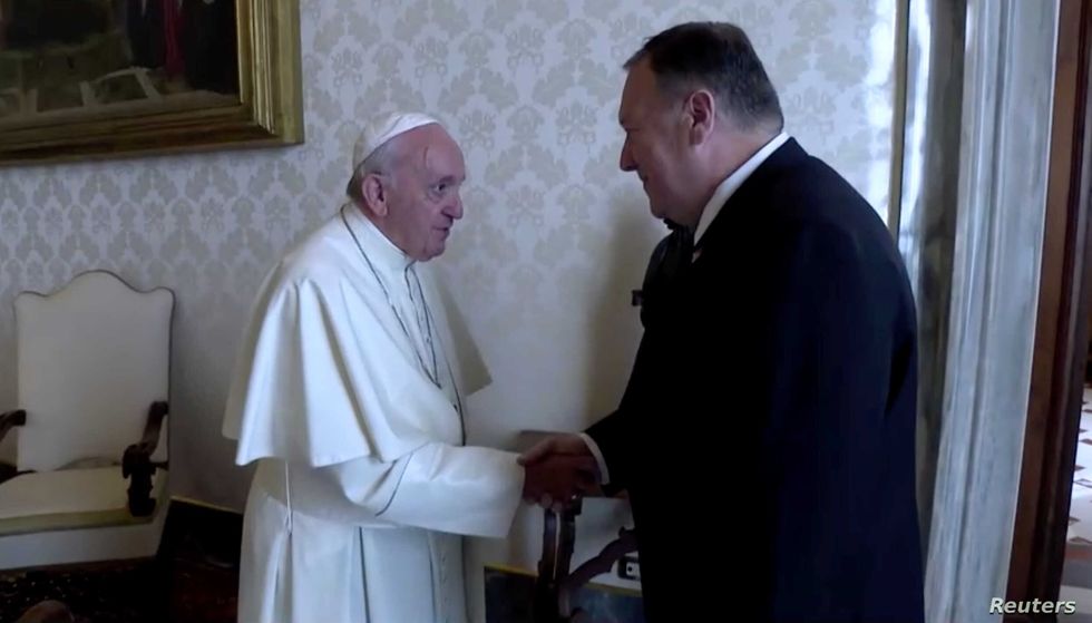 reuters pompeo pope 3oct2019