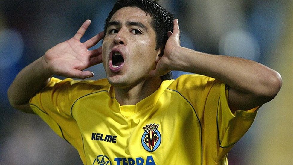 Riquelme celebration