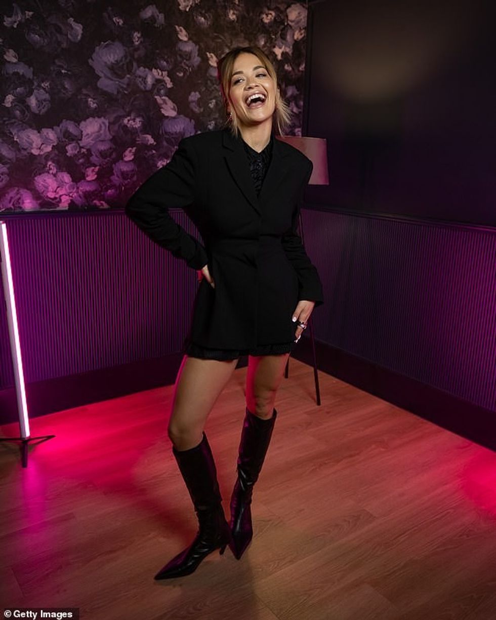 Rita Ora, 33, nisi provat për MTV European Music Awards të shtunën, ndërsa përgatitet të presë ceremoninë në Manchester këtë fundjavë.