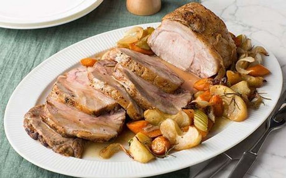 Roast Pork Loin with Apples