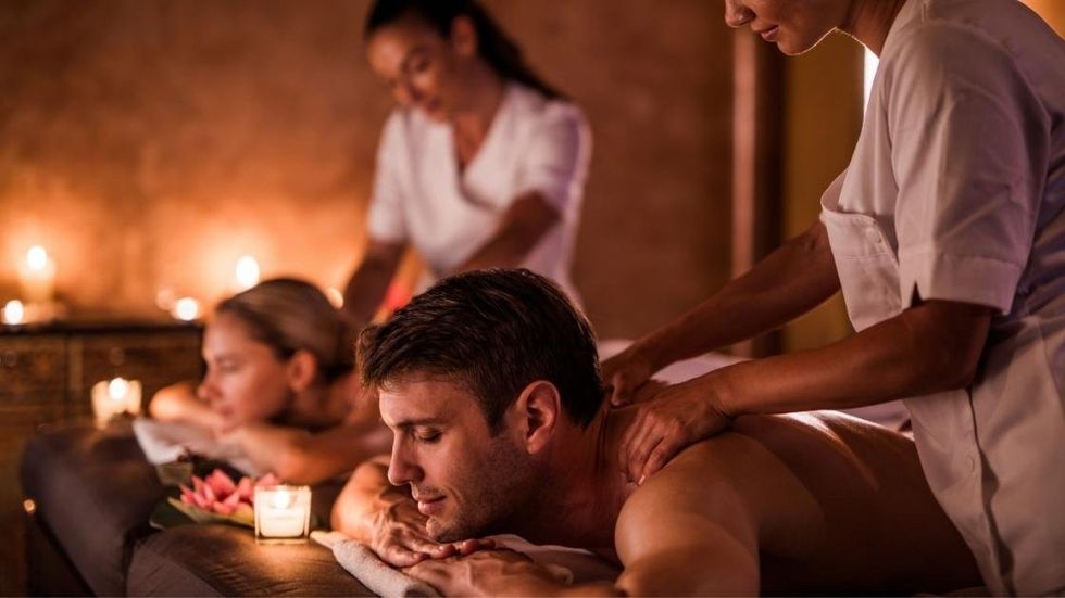 romantic couples massage