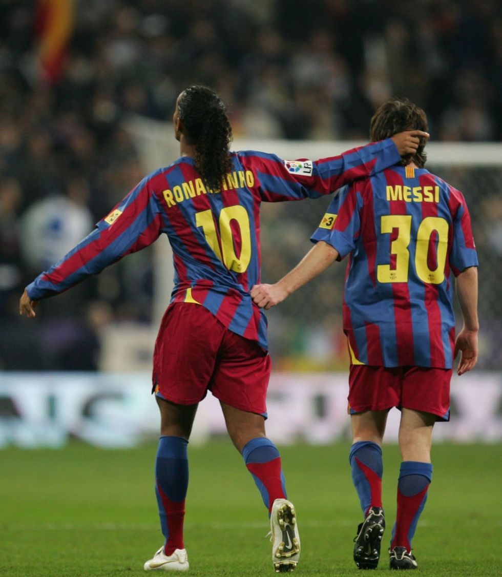 Ronaldinho Messi 1