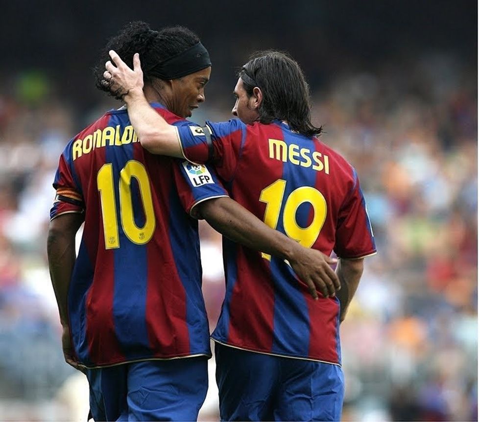 ronaldinho messi