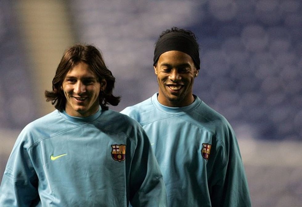 ronaldinho messi