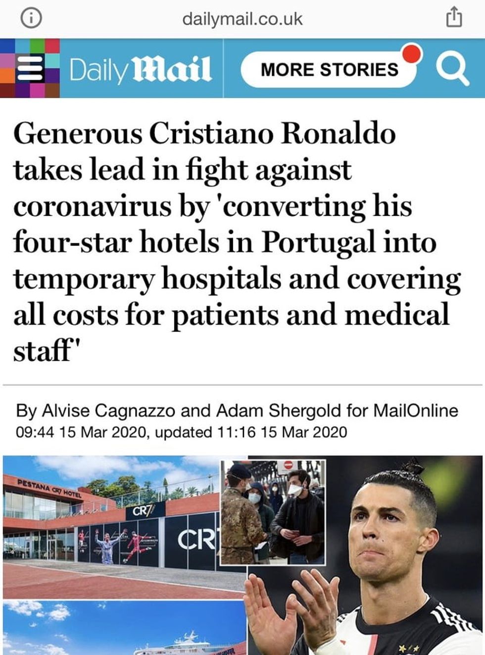 ronaldo daily mail