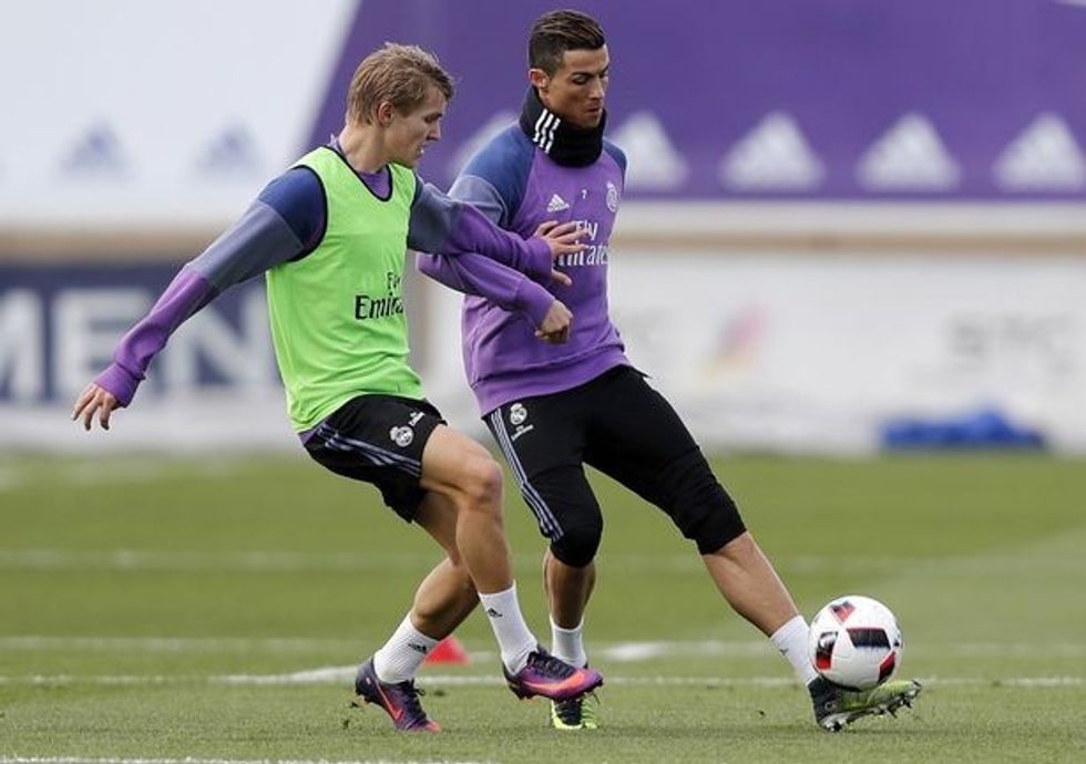 Ronaldo duke u stërvitur para El Clasicos.