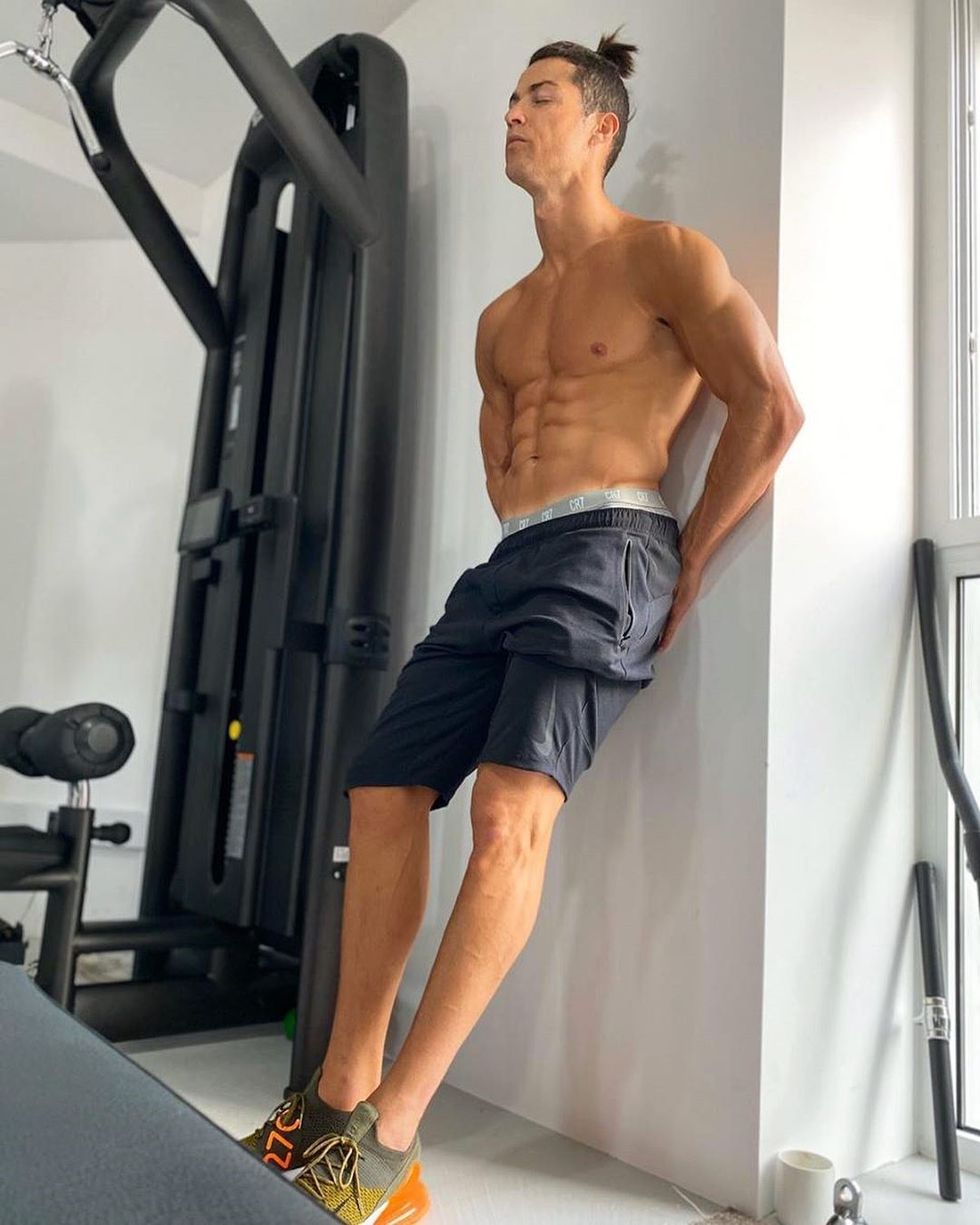 Ronaldo has been happy to show of his tough workouts on Instagram