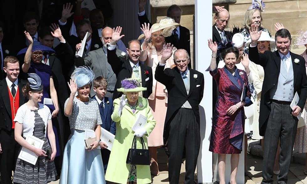 royal family at wedding t