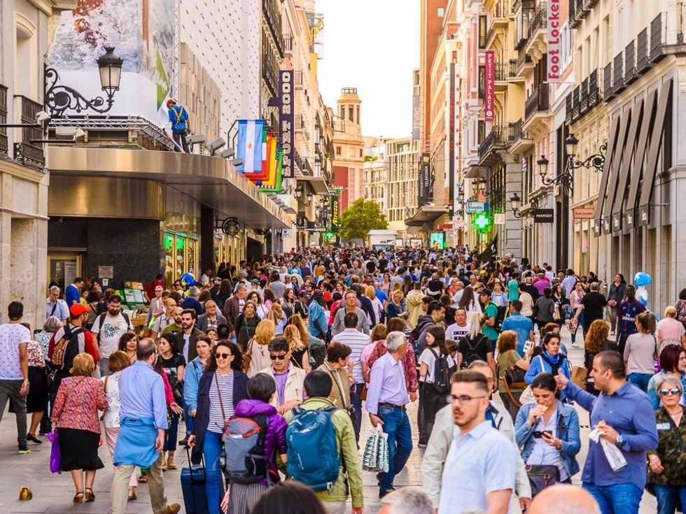 Rrugë në Madrid Spanjë