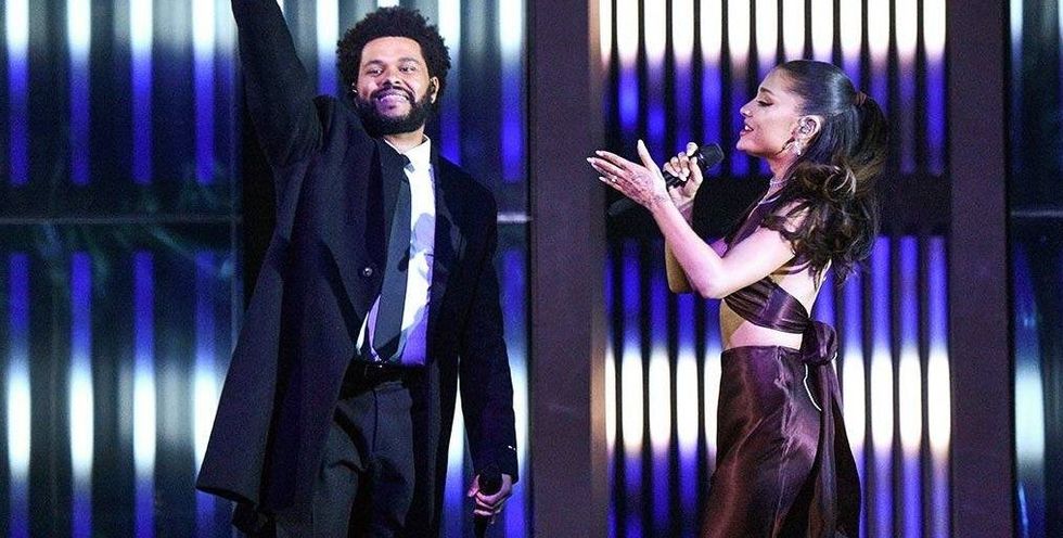 rs 210527171647 1024 the weeknd ariana grande iheartradio music awards 2021 e1622185690150
