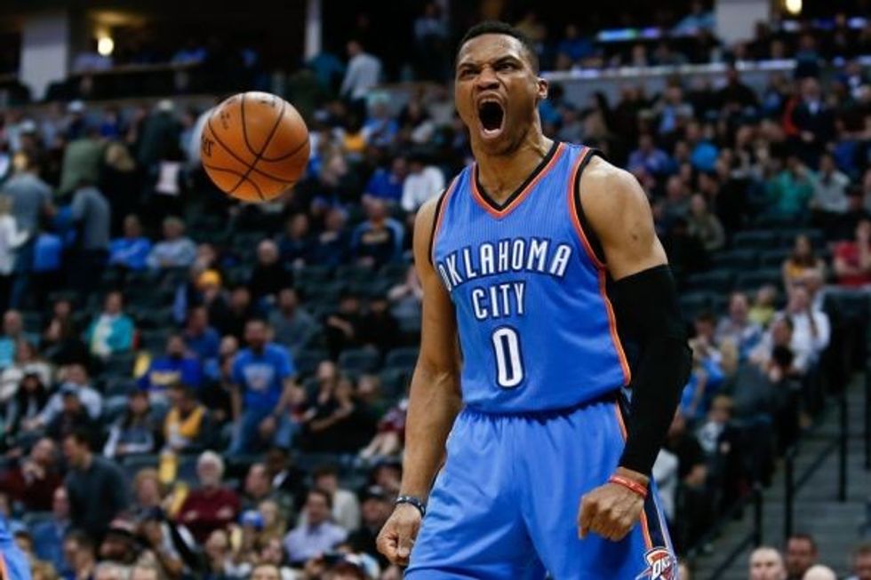 russell westbrook nba oklahoma city thunder denver nuggets 1
