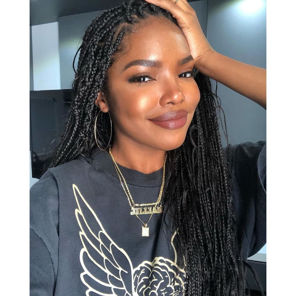 ryan destiny with box braids