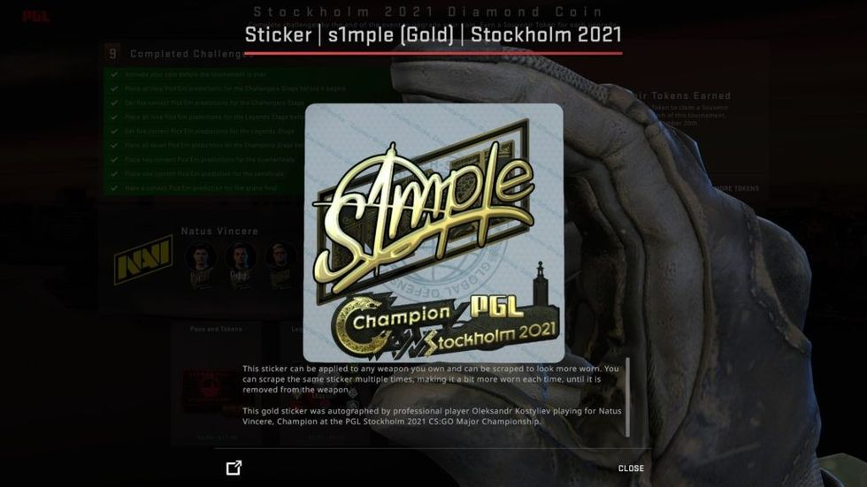 s1mplestickergoldpglstockohlmmajor2021