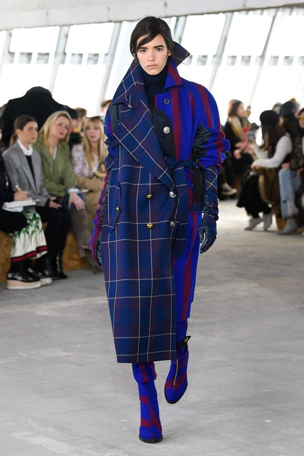 Sacai Fall Winter 2018 2019 Vogue Runway double exposure 1