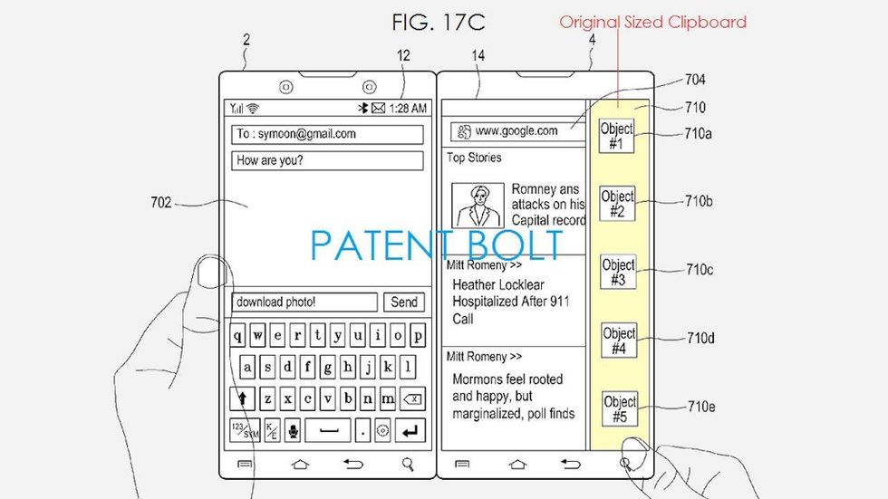 samsung dual screen patent