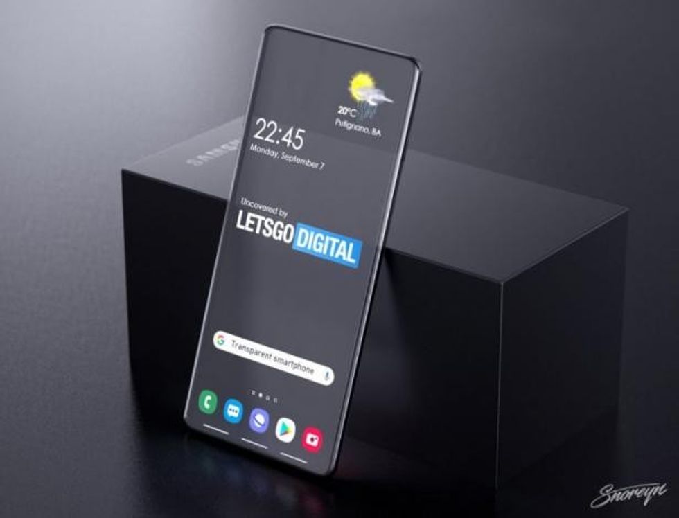 samsung telefoon doorzichtig scherm 1