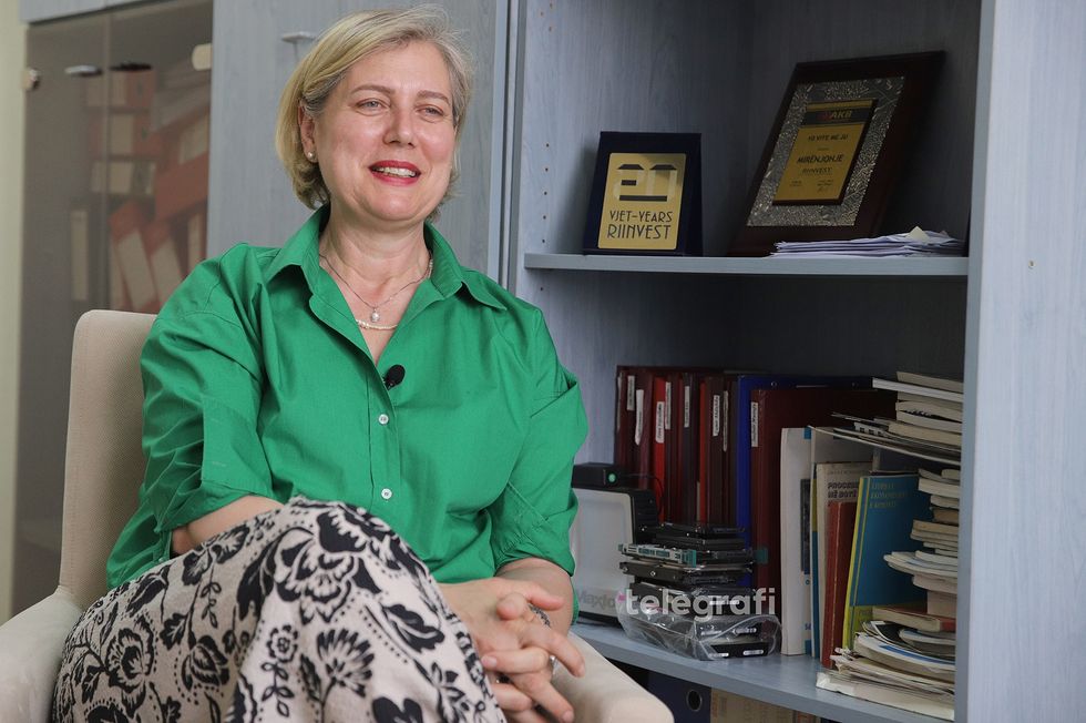 Saxhide Mustafa koordinatore e Forumit Ekonomik te Grave foto Ridvan Slivova 2