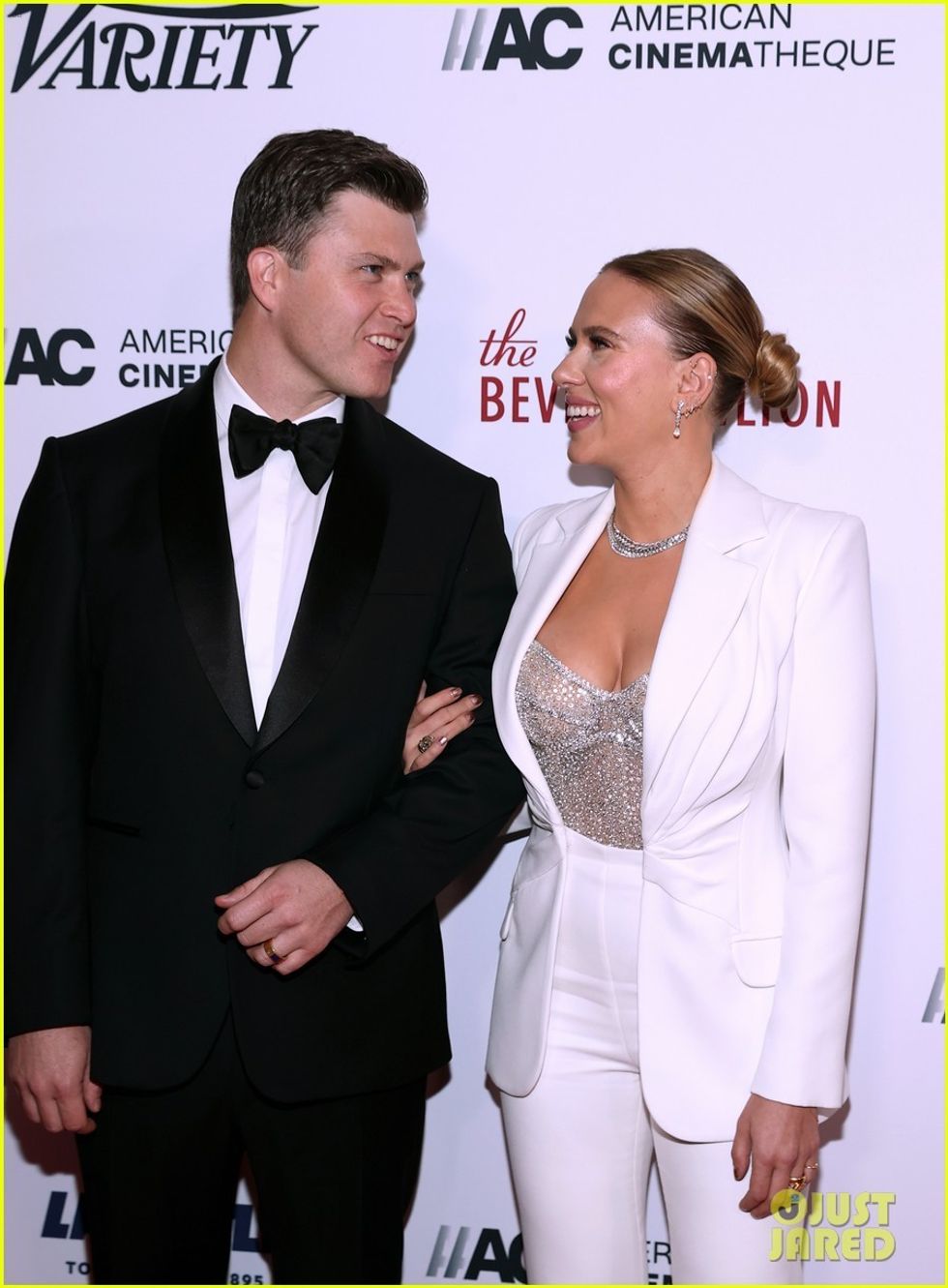 scarlett johansson colin jost american cinematheque event 07