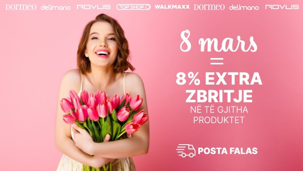 Secili produkt ka ekstra 8% zbritje në shportë