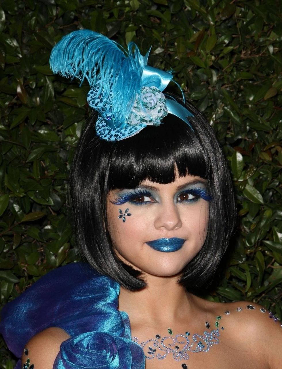 Selena Gomez Blue Lipstick