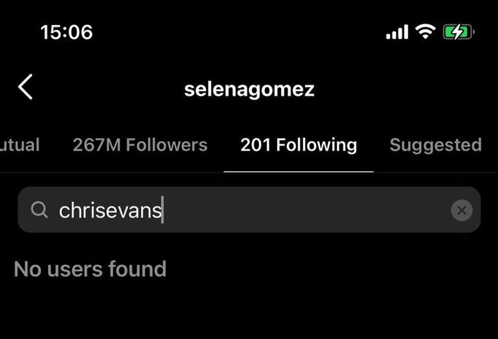 selena not following chris evans 1633722278