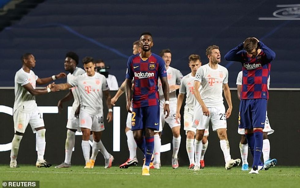 Semedo was completely dominated by Alphonso Davies as Bayern ran riot in Lisbon