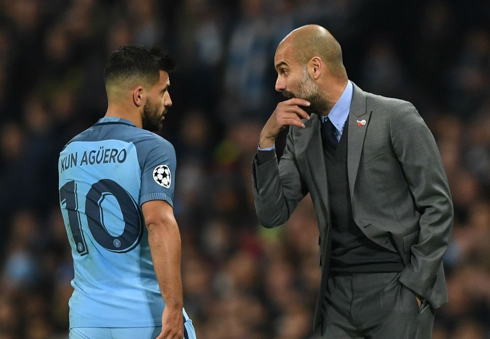 sergio aguero pep guardiola manchester city 1rs67ds2wuox112y5ec2kf38es